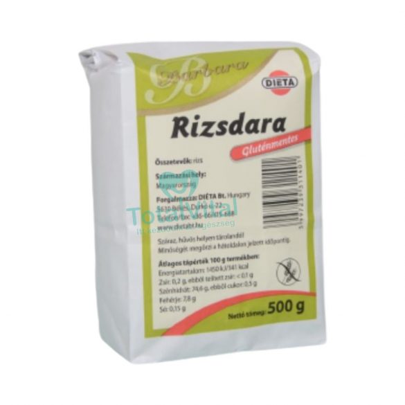 Barbara gluténmentes rizsdara 500g