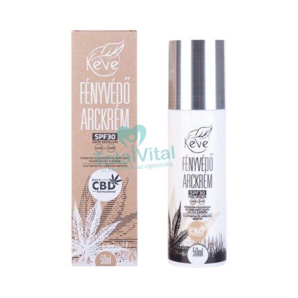 Keve cbd fényvédő arckrém 50 ml