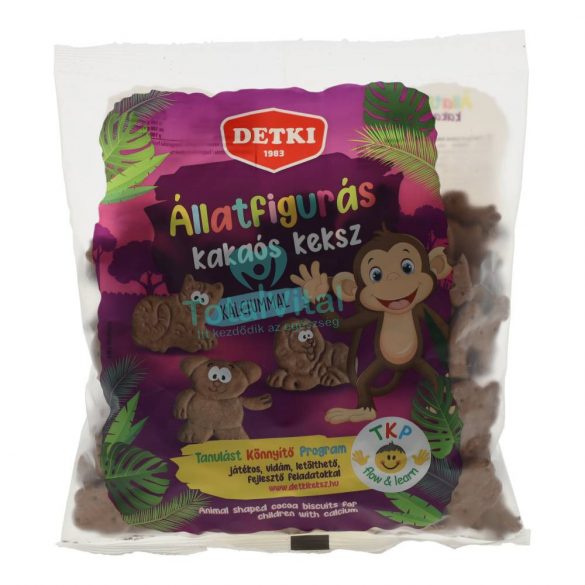 Detki állatfigurás keksz kakaós 160g