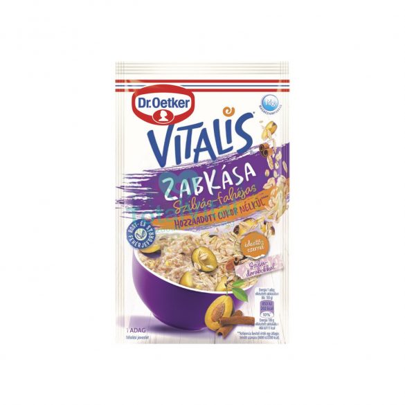 Dr.oetker vitális zabkása szilva-fahéj