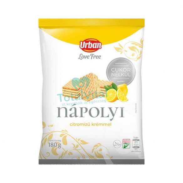 Urban love free citromízű nápolyi hcn 180g