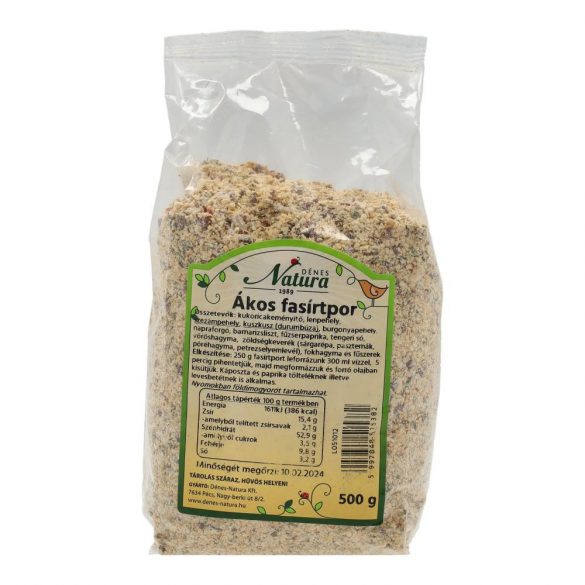 Natura fasírtpor ákos 500g