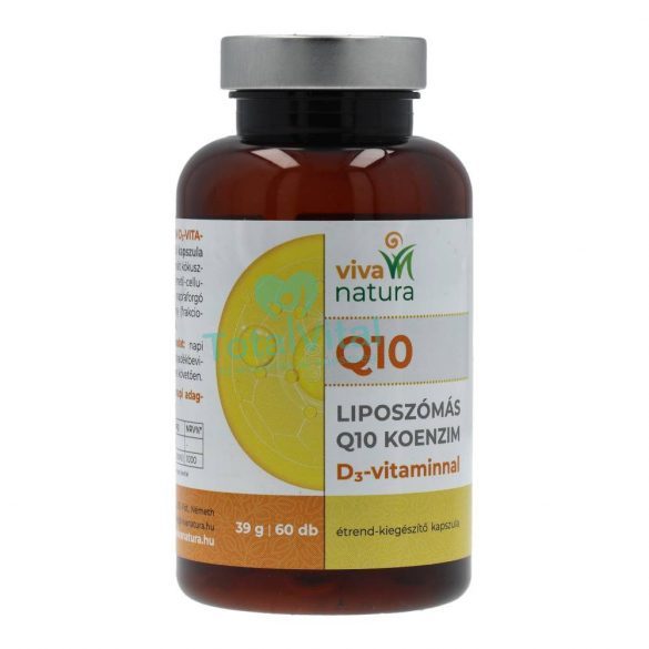 Viva natura liposzómás q10 koenzim d3 vitaminnal étrend-kiegészítő kapszula 60 db