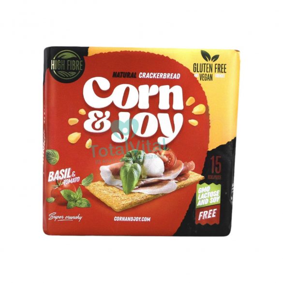 Gluténmentes corn&joy extrudált kenyér bazsalikom,paradicsom 80g