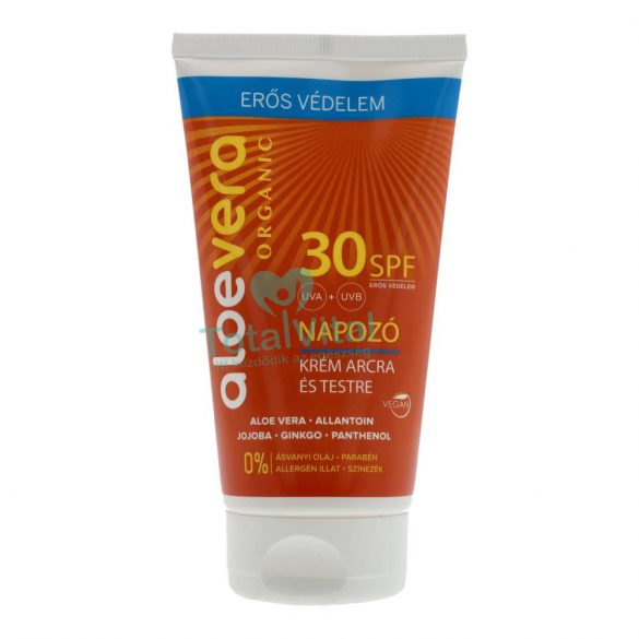 Alveola aloe vera eredeti spf30 napozó krém arcra és testre 150 ml