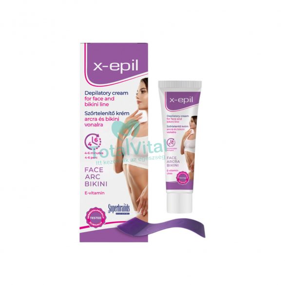 X-epil szőrtelenítő krém arcra, bikini vonalra 40 ml