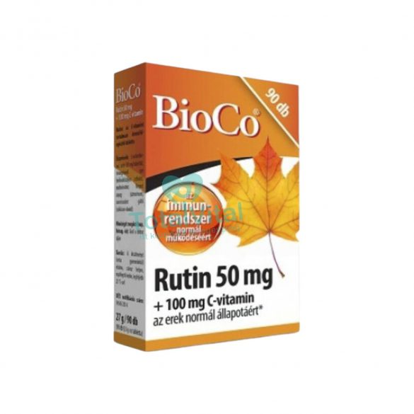 Bioco rutin 50 mg+100 mg c-vitamin kapszula 90 db