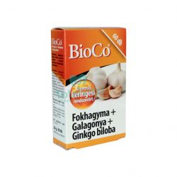 Bioco fokhagyma+galagonya+gingko biloba tabletta 60 db