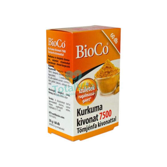 Bioco kurkuma kivonat 7500 tömjénfa kivonattal kapszula 60 db