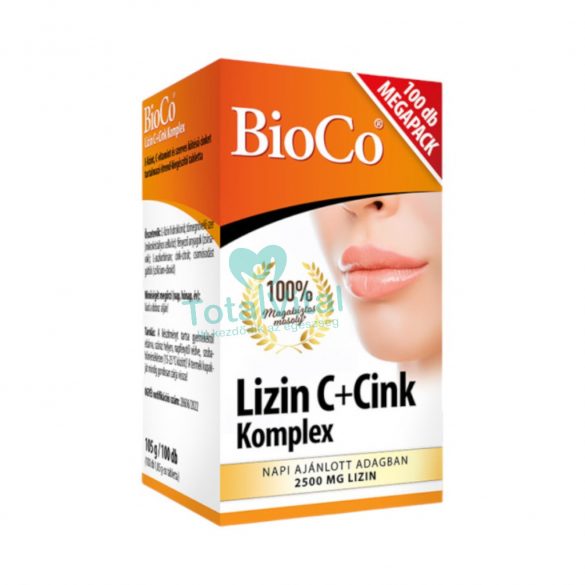 Bioco lizin c+cink komplex megapack tabletta 100 db