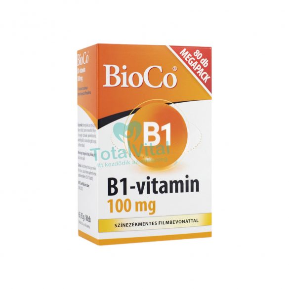 Bioco b1-vitamin 100mg tabletta 80db