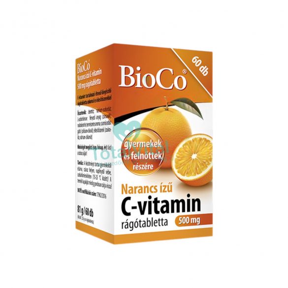 Bioco c-vit. Narancs rágótbl. 500mg 60db