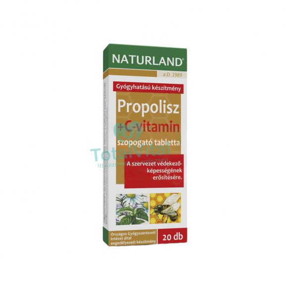 Naturland propolisz+c-vitamin szopogató tabletta 20 db