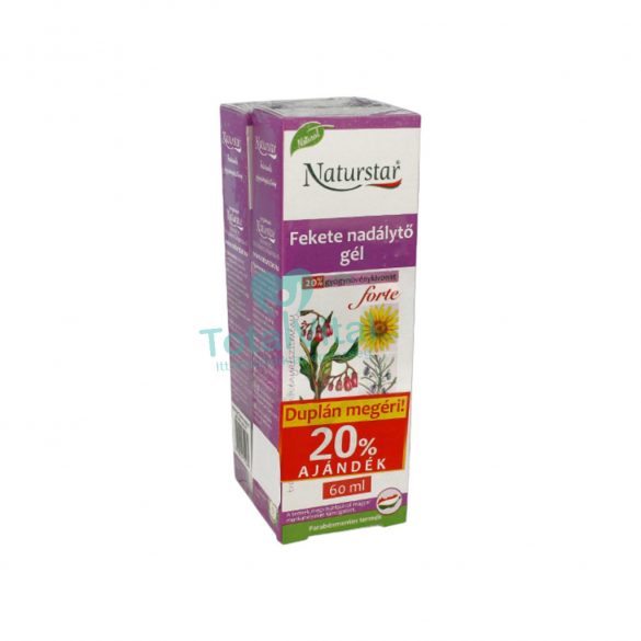 Naturstar fekete nadálytő gél forte dupla 2x60ml 120 ml