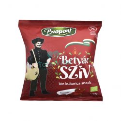   Biopont bio kukorica snack betyár szív paprikás ízesítéssel 45g