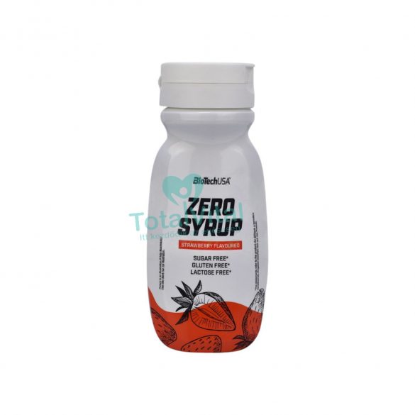 Biotechusa laktózmentes zero syrup  eper 320ml