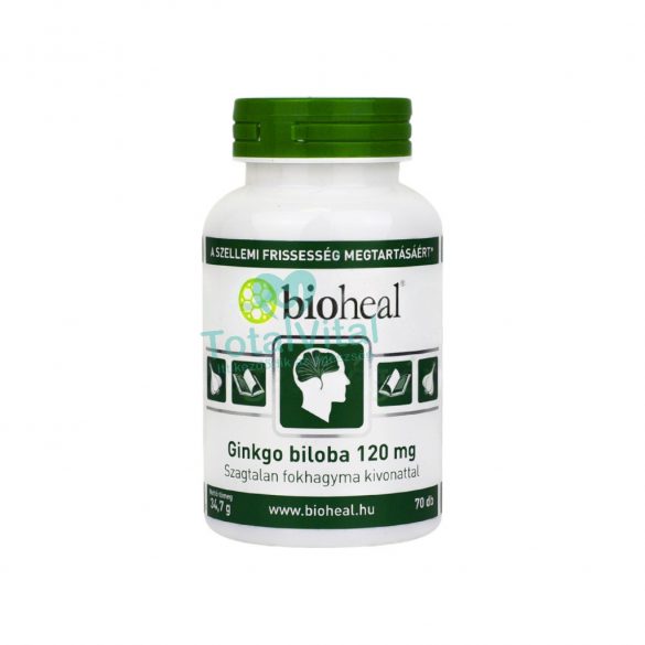 Bioheal ginkgo biloba 120 mg+fokhagyma kivonat 70 db