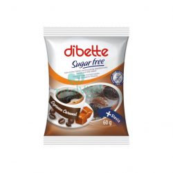   Dibette cukormentes vegyes espresso karamellás izű cukorka édesítőszerekkel 60g