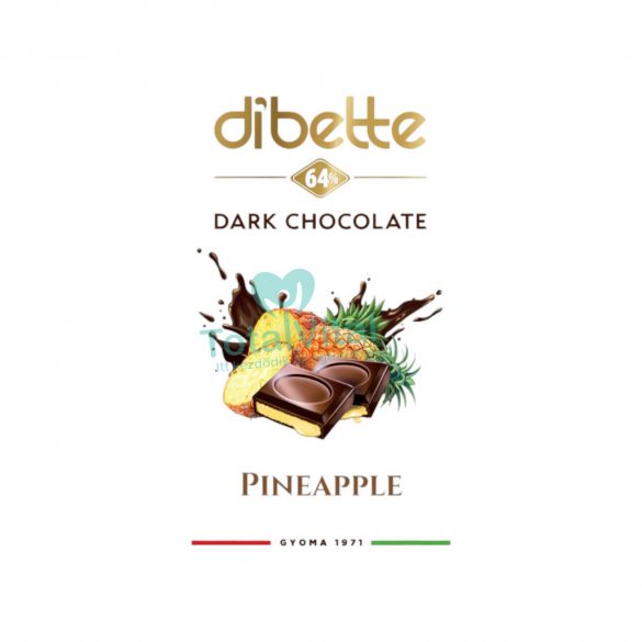 Dibette choco ét pineapple fruktózzal 80g