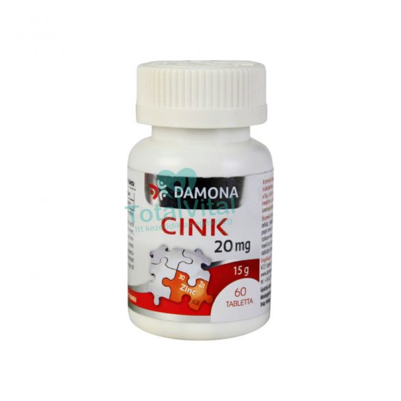 Damona cink 20mg tabletta 60db