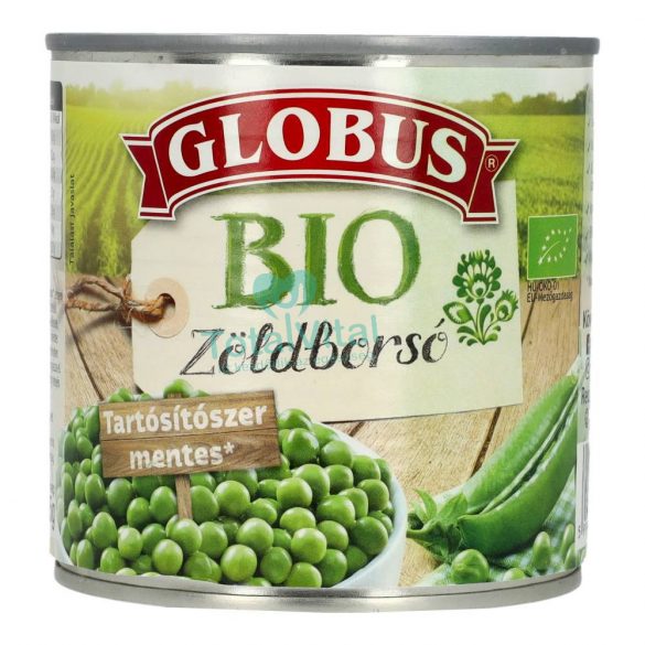 Globus bio zöldborsó konzerv 1 db