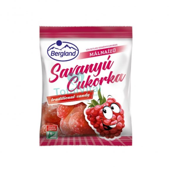 Bergland savanyú cukor málna 70g