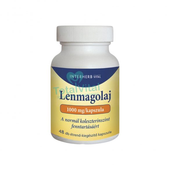 Interherb lenmagolaj 1000mg kapszula 48 db