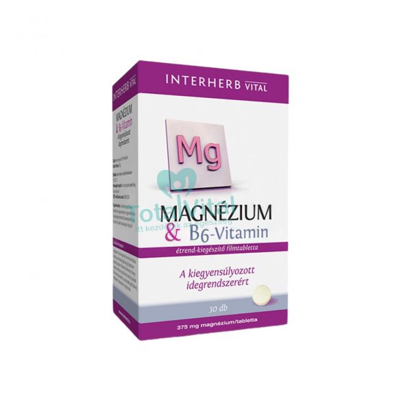 Interherb magnézium 375 mg + b6-vitamin