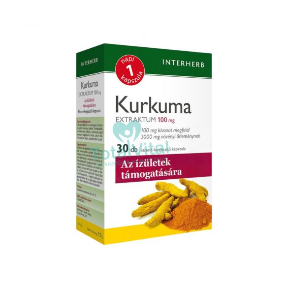 Interherb napi 1 kurkuma extraktum 100mg kapszula 30db