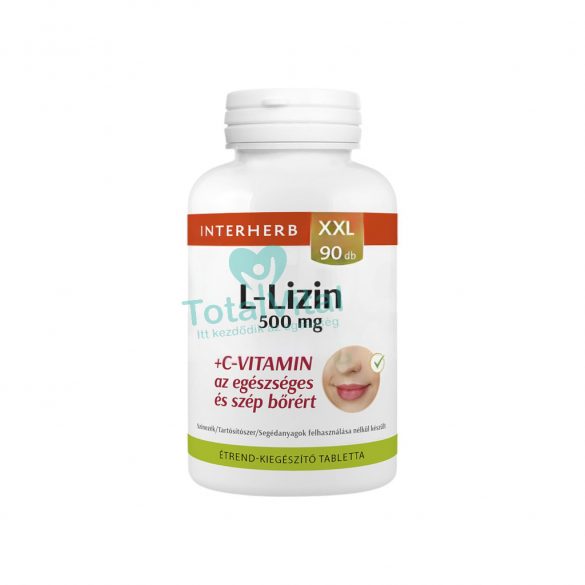 Interherb xxl l-lizin 500mg+c-vitamin kapszula 90db