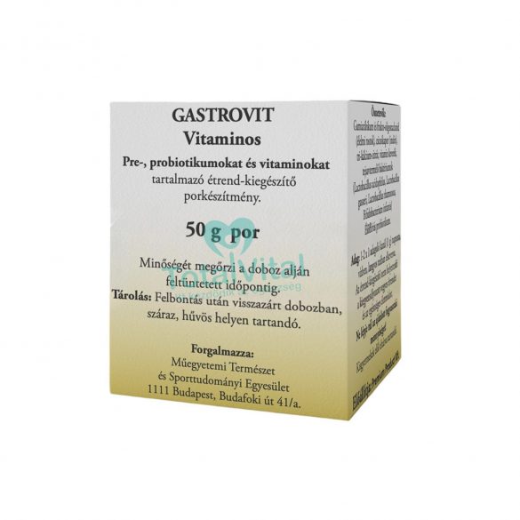 Gastrovit vitaminos pre-, probiotikumot és vitaminokat tartalmazó étrend-kiegészítő por 50 g