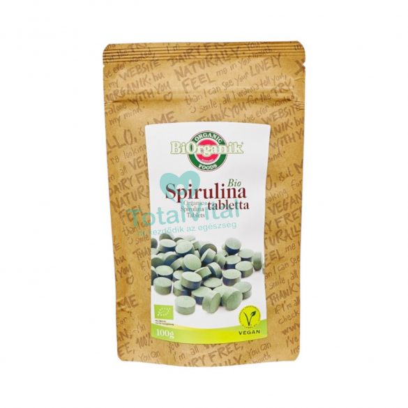 Biorganik bio spirulina tabletta 100g