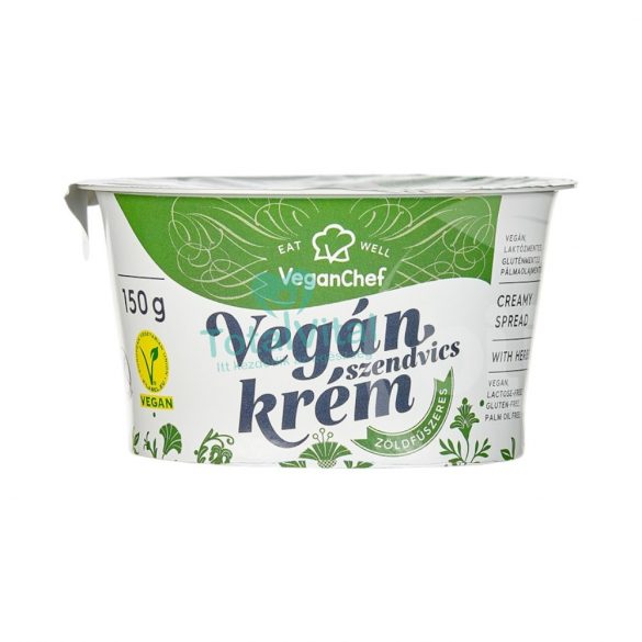 Veganchef kenhető növényi krém zöldfűszeres 150g