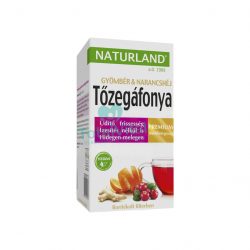   Naturland gyümölcstea tőzegáfonya-gyömbér narancshéj 20x2g 40 g