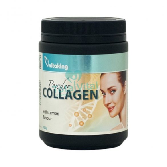 Vitaking collagen powder lemon citromos ízű kollagén por 330g