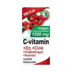   Dr.chen c-vitamin 1200mg+d3+cink+acerola+csipkebogyó tablett 105 db