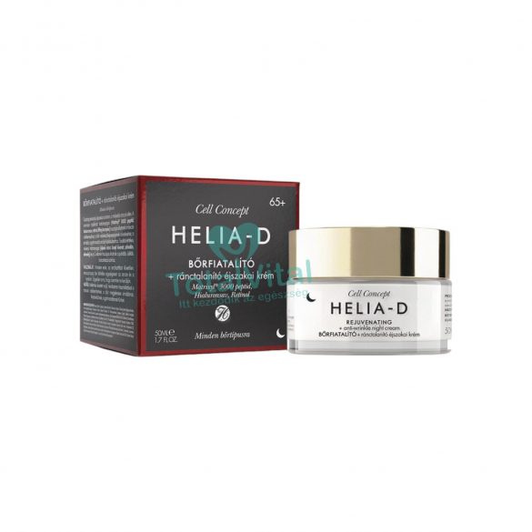 Helia-d cell concept 65+ bőrfiatalító+ránctalanító krém éjszakai 50 ml