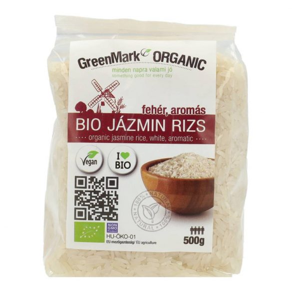 Greenmark bio jázmin rizs fehér 500g