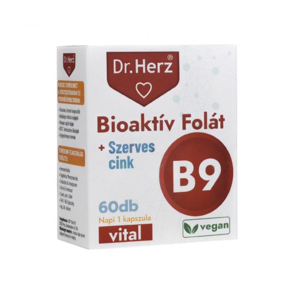 Dr.herz bioaktív folát+szerves cink kapszula 60 db