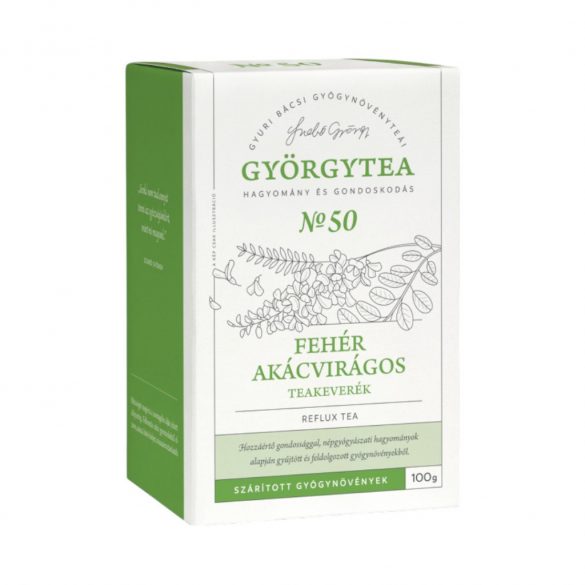 Györgytea Fehér akácvirágos  teakeverék Reflux tea No.50 100 g