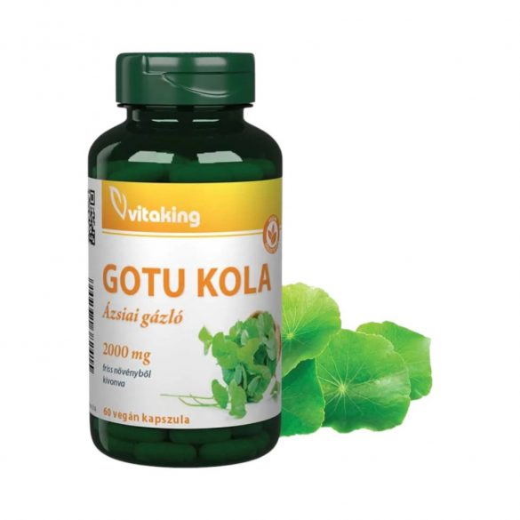 Vitaking gotu kola kivonat 2000mg (60) vegán kapszula (ázsiai gázló)