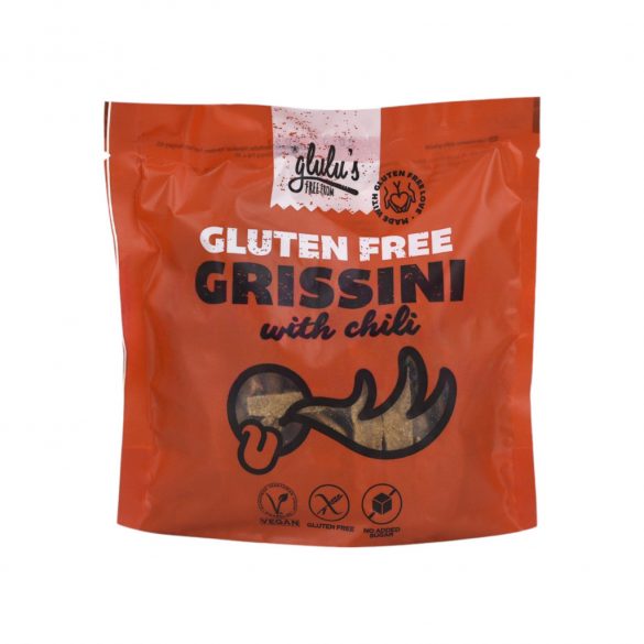 Glulu freefrom cukormentes chilis grissini 100g