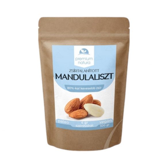 Premium natura zsírtalanított mandulaliszt 500g