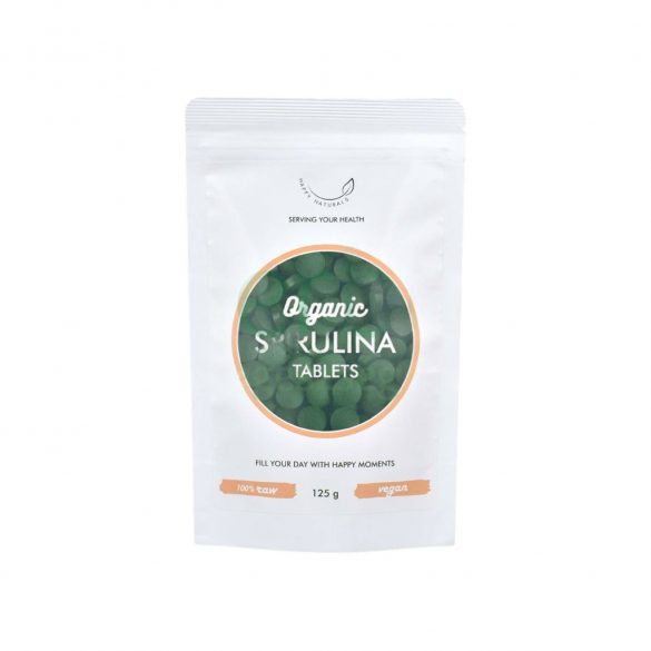 Happy naturals organic spirulina tabletta 125g