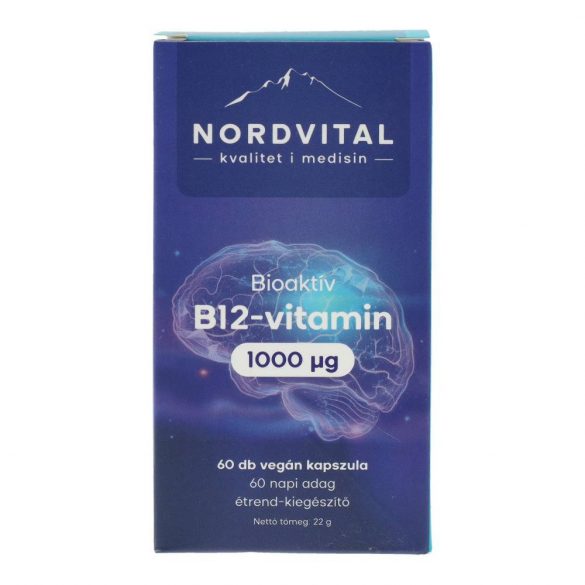 Nordvital b12-vitamin 1000mcg vegán kapszula 60 db