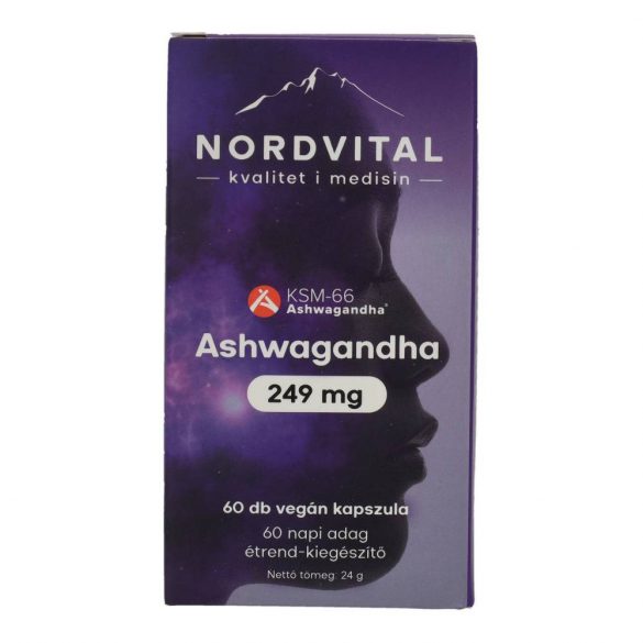 Nordvital ashwagandha 249mg kapszula 60 db