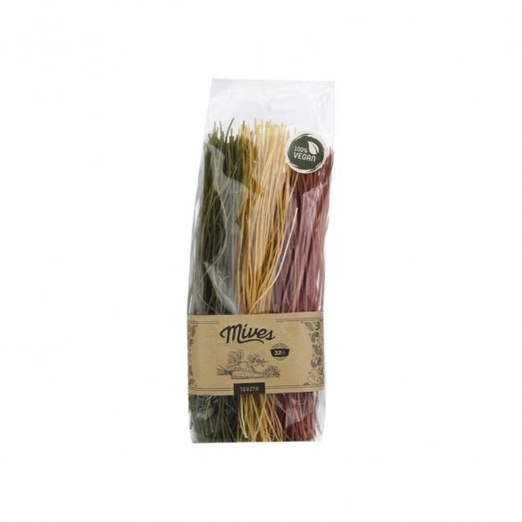 Míves vegan tojás nélküli zöldséges száraztészta - spagetti 400g