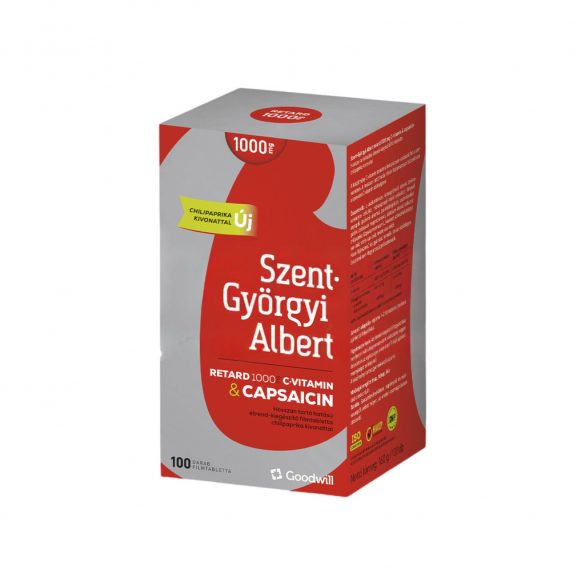 Goodwill szent-györgyi albert c-vitamin 1000mg+capsaicin retard tabletta 100db