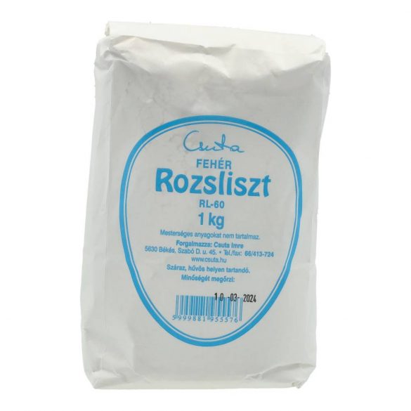 Csuta fehér rozsliszt rl-60 1000g