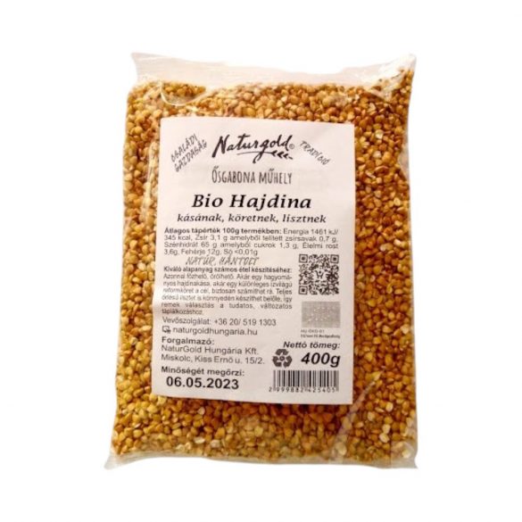 Naturgold bio hajdina főzésre, sütésre 400g